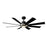 Modern Forms Fans Aura 8-Blade Ceiling Fan, Nickel Black