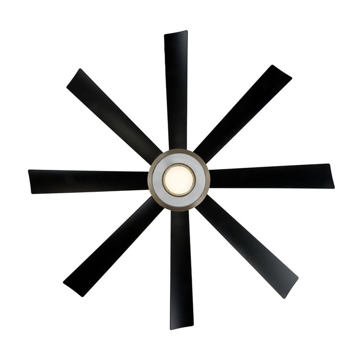 Modern Forms Fans Aura 8-Blade Ceiling Fan, Nickel Black