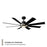 Modern Forms Fans Aura 8-Blade Ceiling Fan, Nickel Black