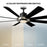Modern Forms Fans Aura 8-Blade Ceiling Fan, Nickel Black