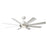 Modern Forms Fans Aura 8-Blade Ceiling Fan, Nickel White