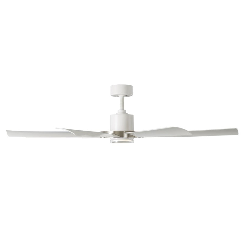 Modern Forms Fans Aura 8-Blade Ceiling Fan, Nickel White
