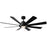 Modern Forms Fans Aura 8-Blade 60" Ceiling Fan, Black - FR-W2303-60L-MB