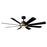 Modern Forms Fans Aura 8-Blade Ceiling Fan, Brass Black