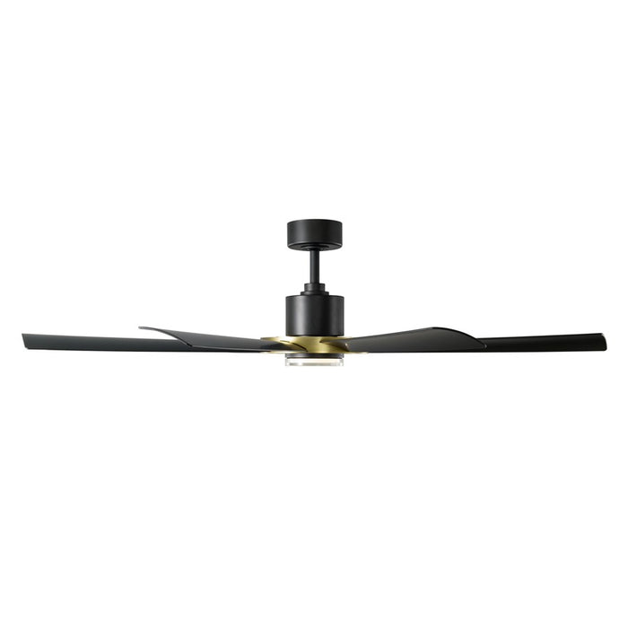 Modern Forms Fans Aura 8-Blade Ceiling Fan, Brass Black