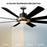 Modern Forms Fans Aura 8-Blade Ceiling Fan, Brass Black