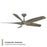 Modern Forms Fans Zephyr 5 5-Blade Ceiling Fan, Wood