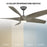Modern Forms Fans Zephyr 5 5-Blade Ceiling Fan, Wood