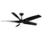 Modern Forms Fans Zephyr 5 5-Blade Ceiling Fan, Black - FR-W2401-62L-MB