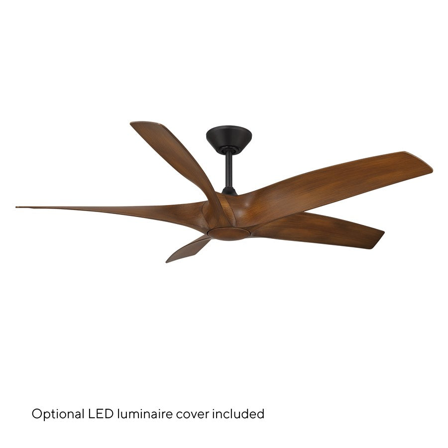Modern Forms Fans Zephyr 5 5-Blade Ceiling Fan, Black Koa