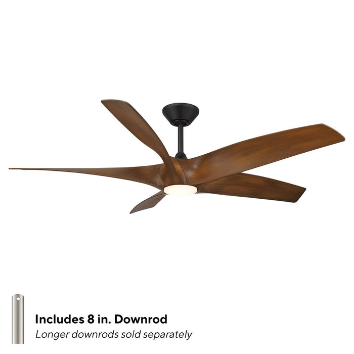 Modern Forms Fans Zephyr 5 5-Blade Ceiling Fan, Black Koa