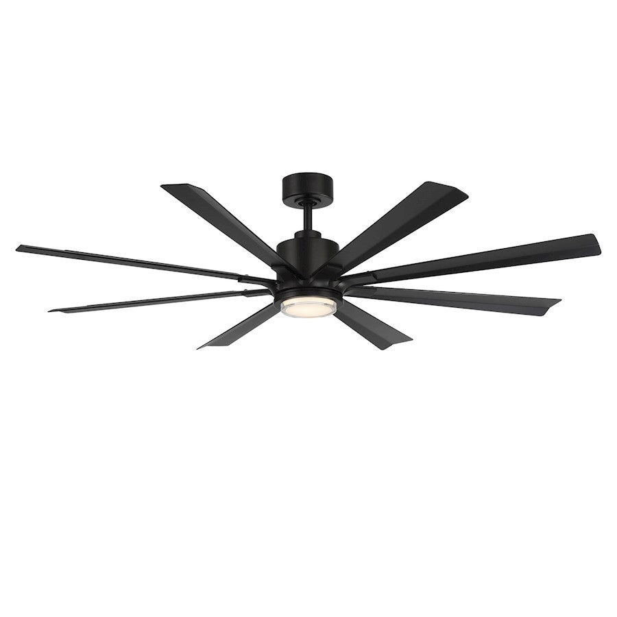 Modern Forms Fans Size Matters 8-Blade 65" Ceiling Fan, Black - FR-W2403-65-MB