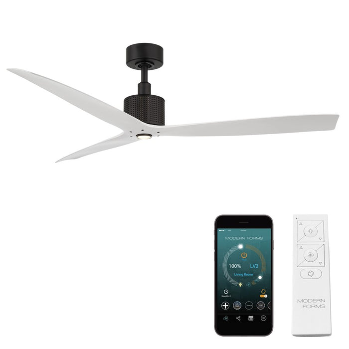 Modern Forms Fans Spinster 3-Blade Ceiling Fan, Black White - FR-W2404-60L-MB-MW