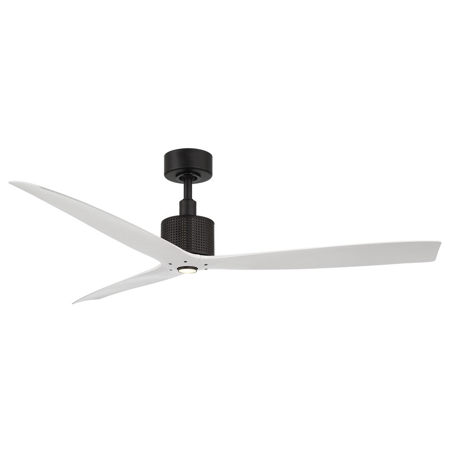 Modern Forms Fans Spinster 3-Blade Ceiling Fan, Black White