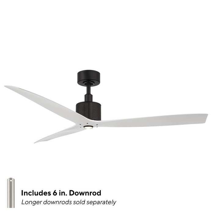 Modern Forms Fans Spinster 3-Blade Ceiling Fan, Black White
