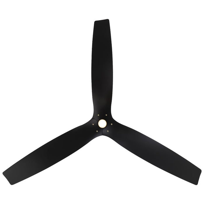 Modern Forms Fans Spinster 3-Blade Ceiling Fan, Brass Black