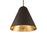 Modern Forms Taper 1 Light 22" LED Pendant/3000K, Bronze/Gold