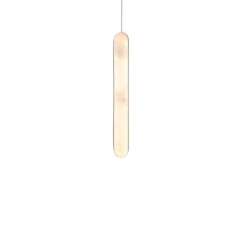 Modern Forms Cadiz 1Lt 18" LED Mini-Pendant, Aged Brass/Alabaster