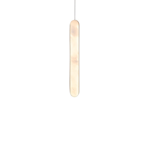 Modern Forms Cadiz 1Lt 18" LED Mini-Pendant, Aged Brass/Alabaster
