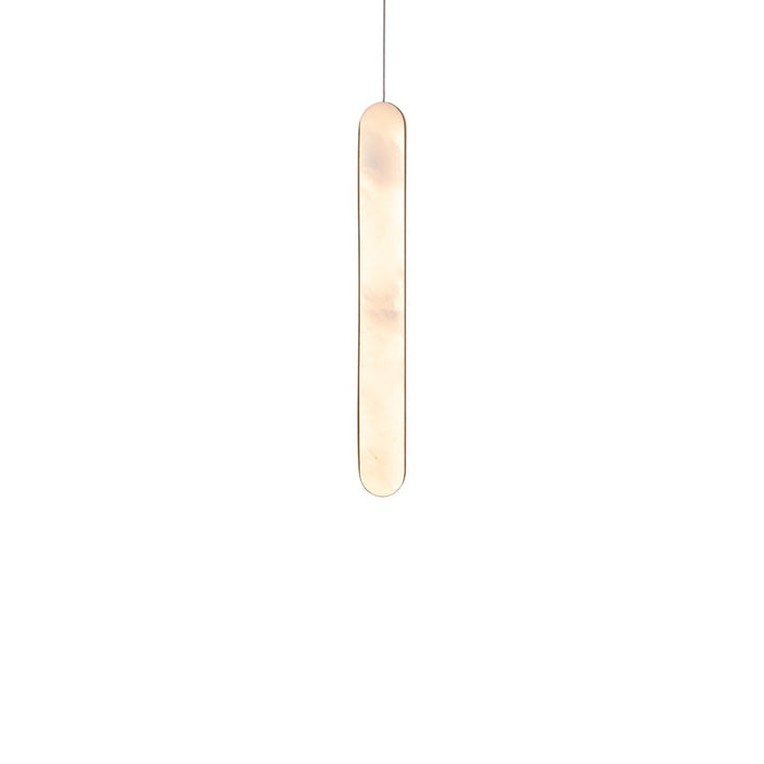 Modern Forms Cadiz 1Lt 18" LED Mini-Pendant, Aged Brass/Alabaster