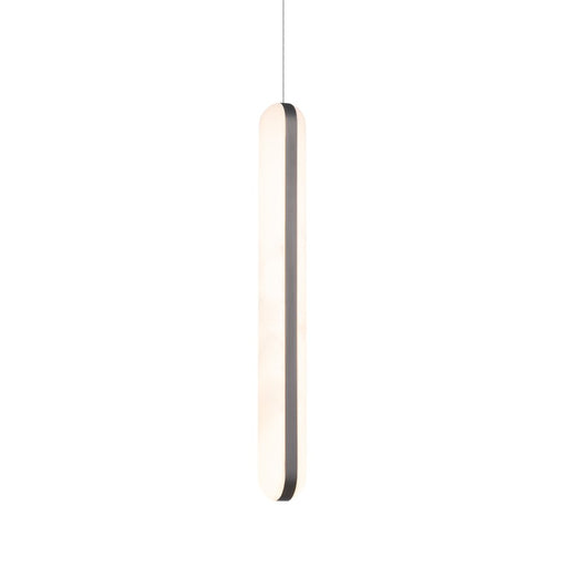 Modern Forms Cadiz 1Lt 18" LED Mini-Pendant, Nickel/Alabaster - PD-14518-AN