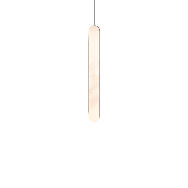 Modern Forms Cadiz 1Lt 18" LED Mini-Pendant, Nickel/Alabaster