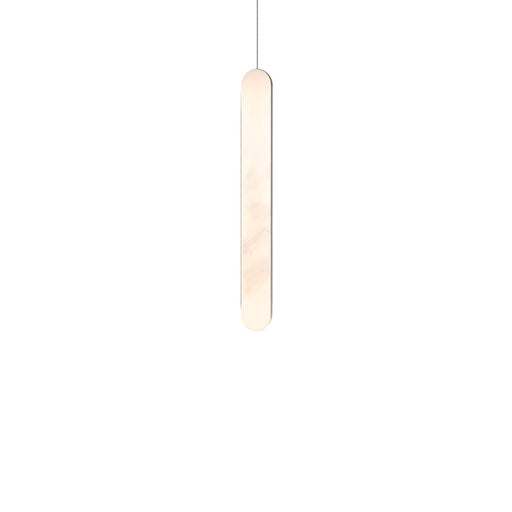 Modern Forms Cadiz 1Lt 18" LED Mini-Pendant, Nickel/Alabaster