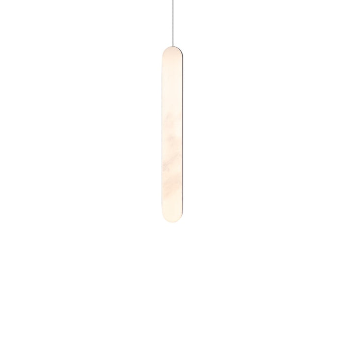 Modern Forms Cadiz 1Lt 18" LED Mini-Pendant, Nickel/Alabaster