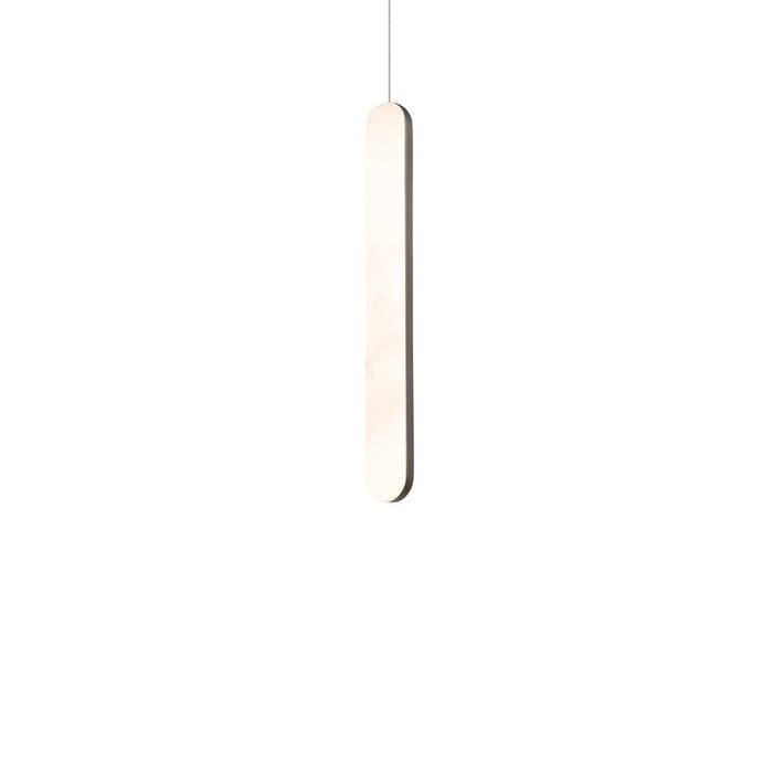 Modern Forms Cadiz 1Lt 18" LED Mini-Pendant, Nickel/Alabaster