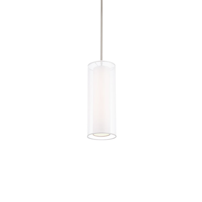 Modern Forms Metropolis 1Lt 13" LED Mini Pendant/3000K, Nickel - PD-16813-BN