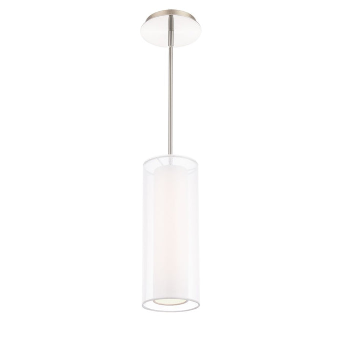 Modern Forms Metropolis 1Lt 13" LED Mini Pendant/3000K, Nickel