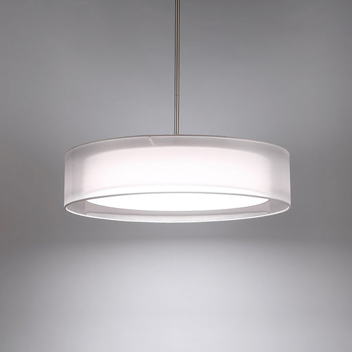 Modern Forms Metropolis 1Lt 24" LED Pendant/3000K, Nickel