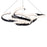 Modern Forms Woven 1 Light 52" LED Pendant/3000K, Black