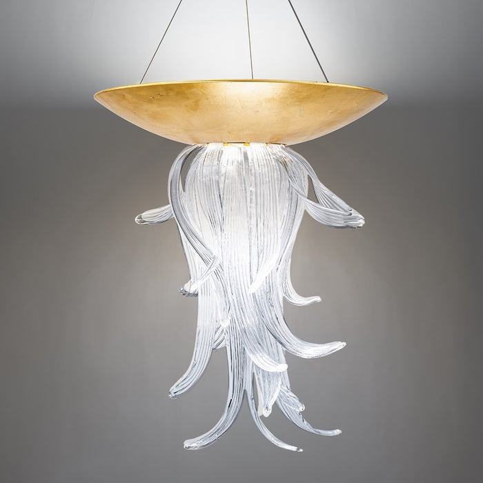Modern Forms Tendril 1Lt 26" LED Pendant, Gold Leaf
