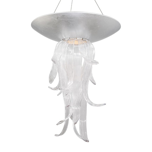 Modern Forms Tendril 1Lt 26" LED Pendant, Silver Leaf