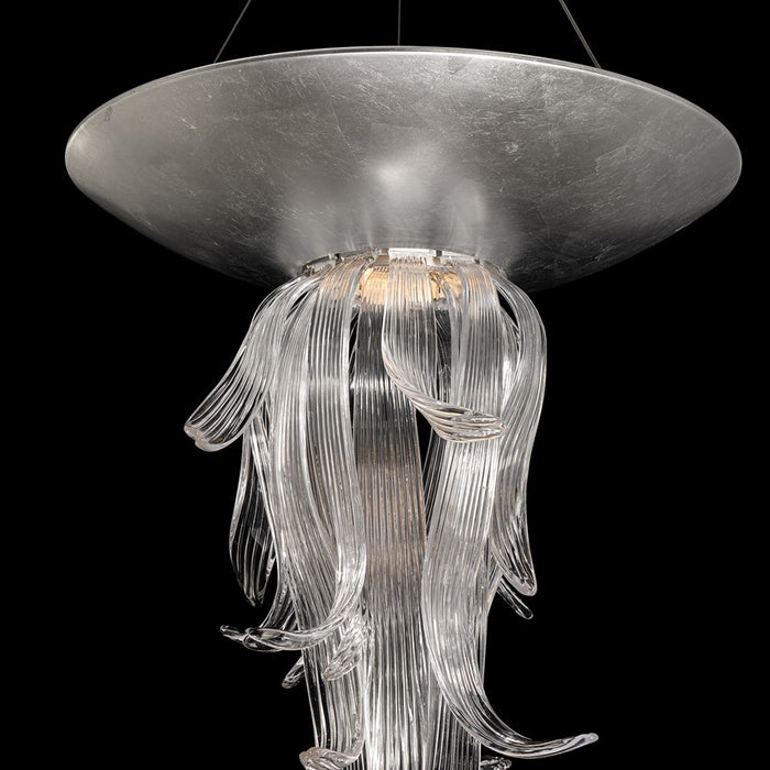 Modern Forms Tendril 1Lt 26" LED Pendant, Silver Leaf