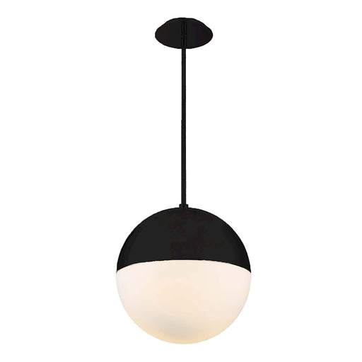 Modern Forms Punk 1 Light 14" Round LED Pendant/2700K, Black - PD-24614-27-BK