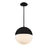 Modern Forms Punk 1 Light 14" Round LED Pendant/3500K, Black - PD-24614-35-BK