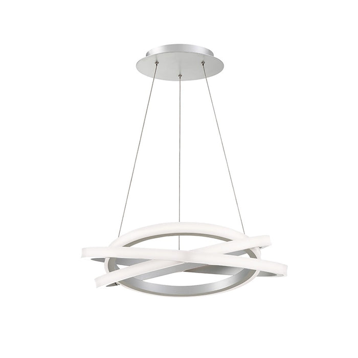 Modern Forms Veloce 1 Light 24" LED Chandelier/3000K, Titanium - PD-24826-TT