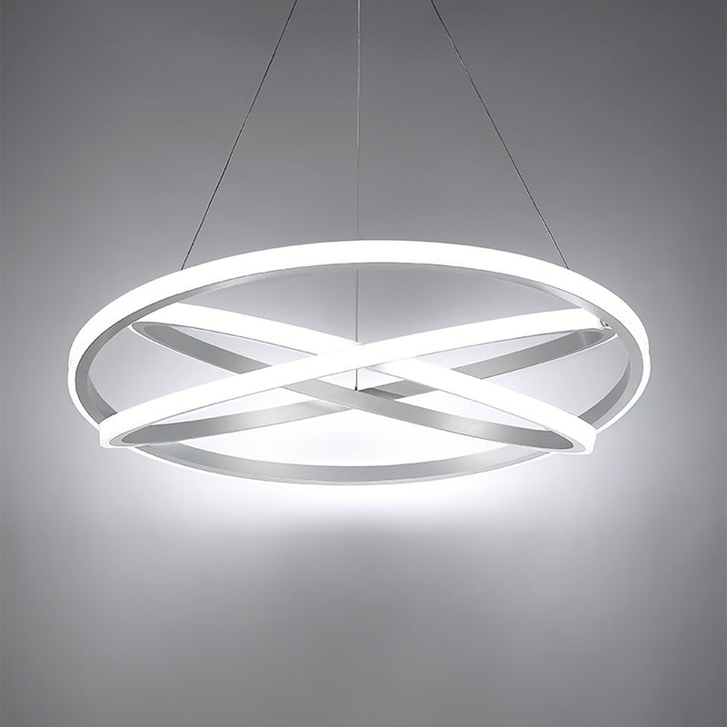 Modern Forms Veloce 1 Light 36" LED Chandelier/3000K, Titanium