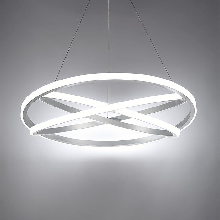 Modern Forms Veloce 1 Light 36" LED Chandelier/3000K, Titanium