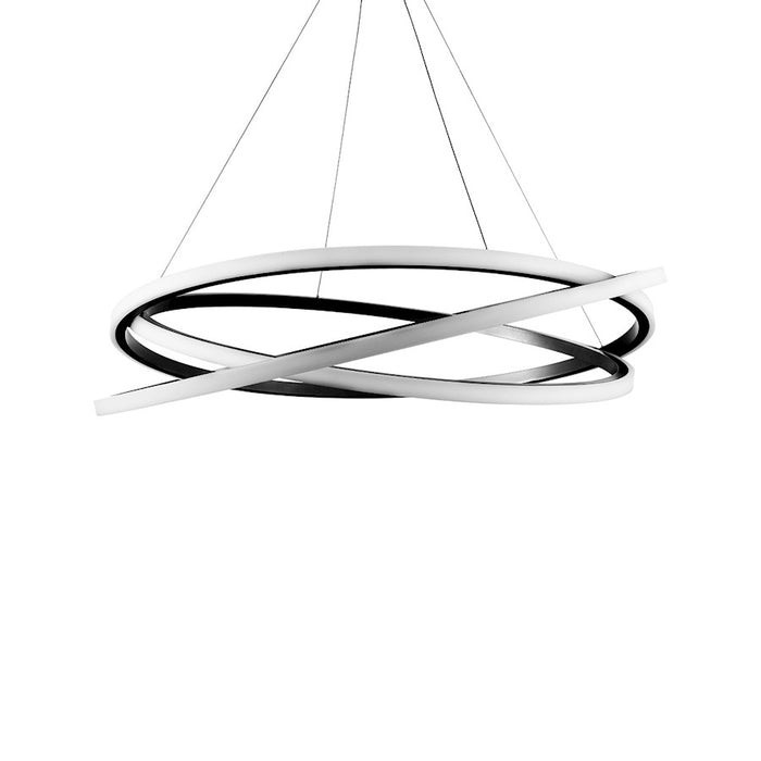 Modern Forms Veloce 1 Light 48" LED Chandelier/3000K, Black - PD-24848-BK