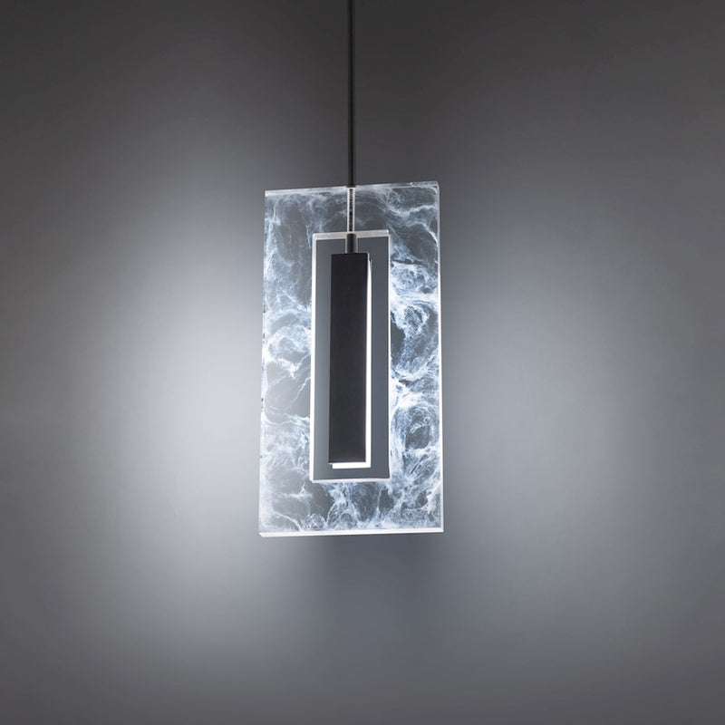 Modern Forms Cambria 1 Light 8" LED Mini Pendant/3000K, Black