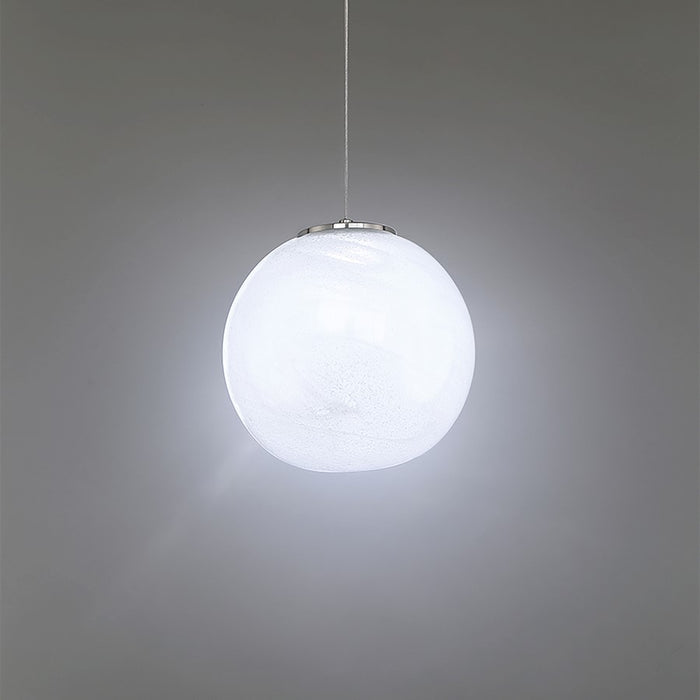 Modern Forms Cosmic 1Lt Crystal LED Pendant/3000K, Nickel