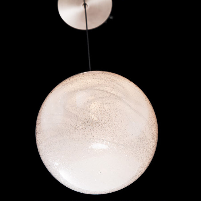 Modern Forms Cosmic 1Lt Crystal LED Pendant/3000K, Nickel