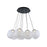 Modern Forms Cosmic Crystal LED 12Lt Pendant/3000K, Black