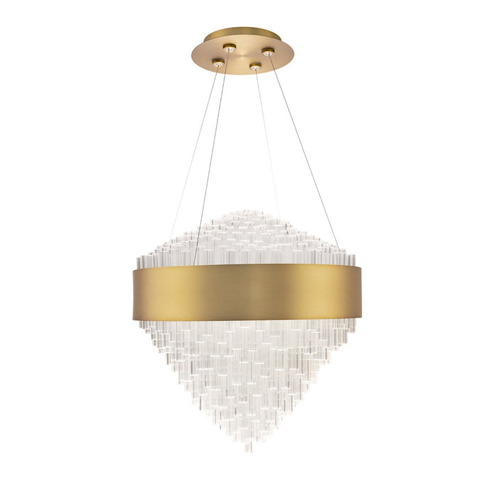 Modern Forms Luzerne 1 Light 26" LED Pendant/3000K, Aged Brass