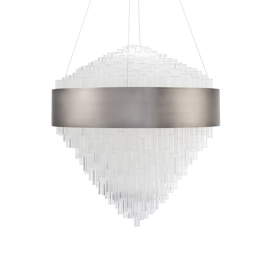 Modern Forms Luzerne 1Lt 26" LED Pendant/3000K, Nickel - PD-30126-BN