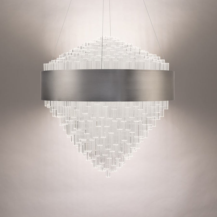 Modern Forms Luzerne 1Lt 26" LED Pendant/3000K, Nickel