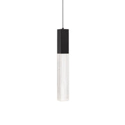 Modern Forms Cinema 1Lt 16" LED Mini-Pendant, Black/Clear - PD-30816-40-BK
